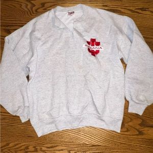 Vintage Team Edition Apparel Indiana IU Crewneck Sweatshirt